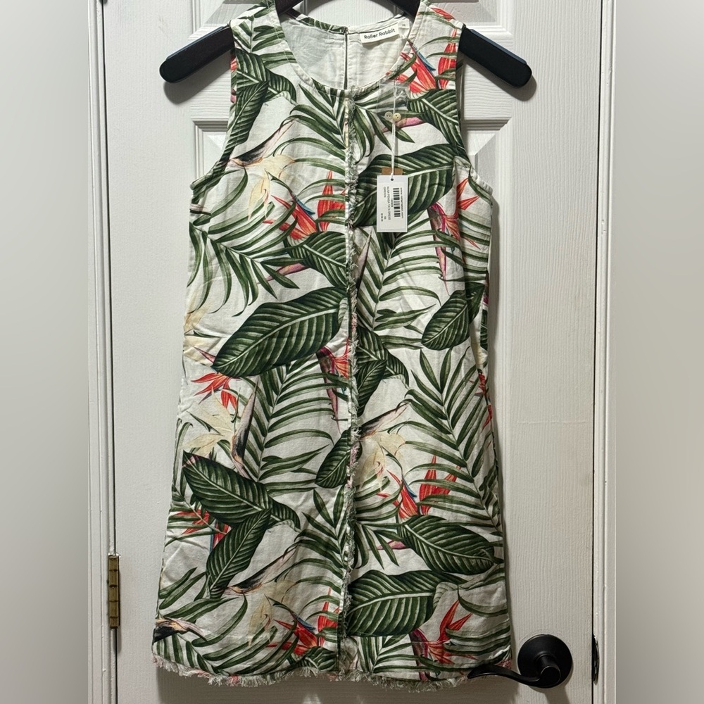 NWT Roller Rabbit Multicolor Patterned Nusa Pendida Tata Dress